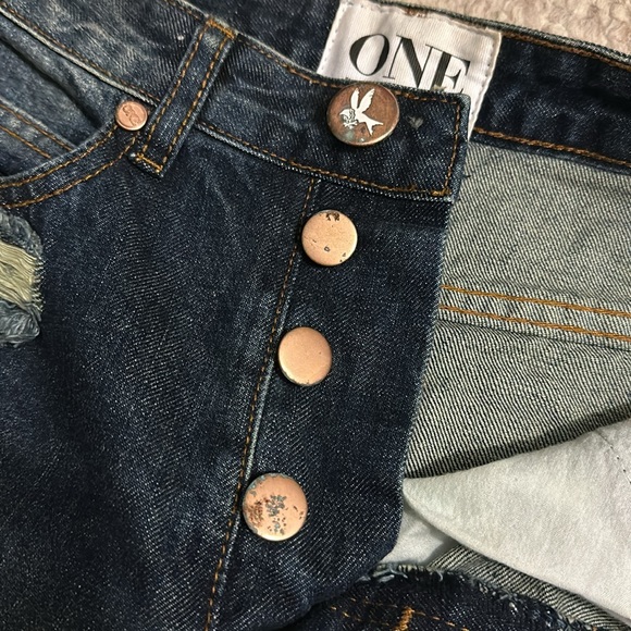 One Teaspoon high waist 2020 super ripped mini skirt 24 - Picture 3 of 7